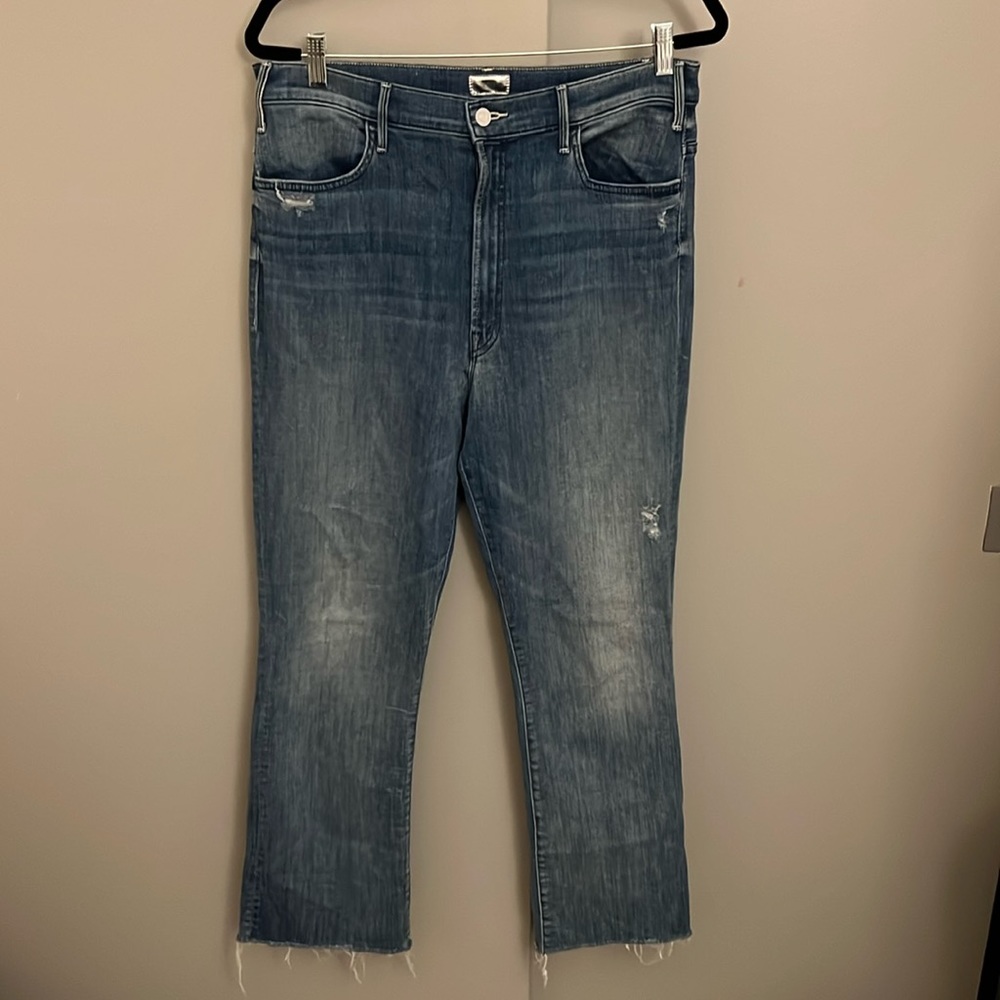 MOTHER The Hustler Ankle Fray size 34